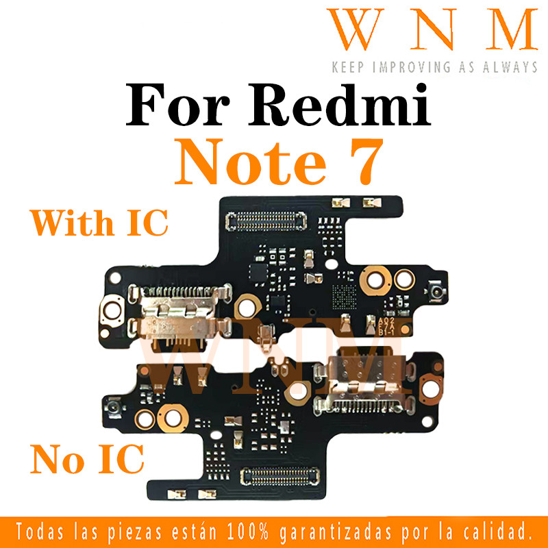 พร้อมขั้วต่อแท่นวางพอร์ตชาร์จ IC USB สําหรับ Redmi Note 7 อะไหล่ซ่อม ...