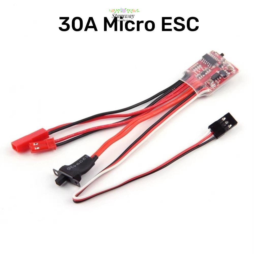 STARYSWAY Brushed ESC, 2S 4 ~ 8v Bi-directional Micro ESC, 1/16 1/18 1/ ...