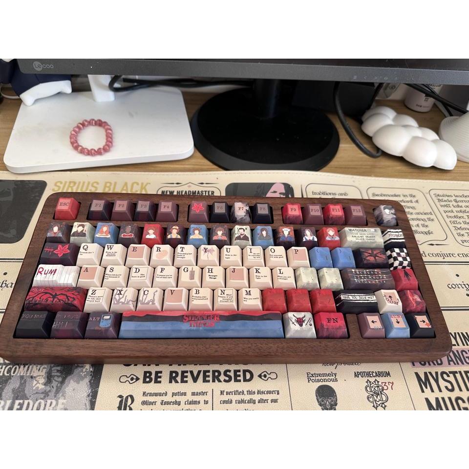 Stranger Things Keycaps Cherry / FOA โปรไฟล์ 130 + คีย์ PBT Wooting ...