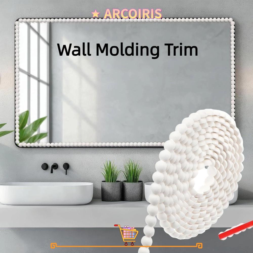 ARCOIRIS Wall Moulding Trim, 3 เมตร Paintable Wall Baseboard,ยืดหยุ่น ...