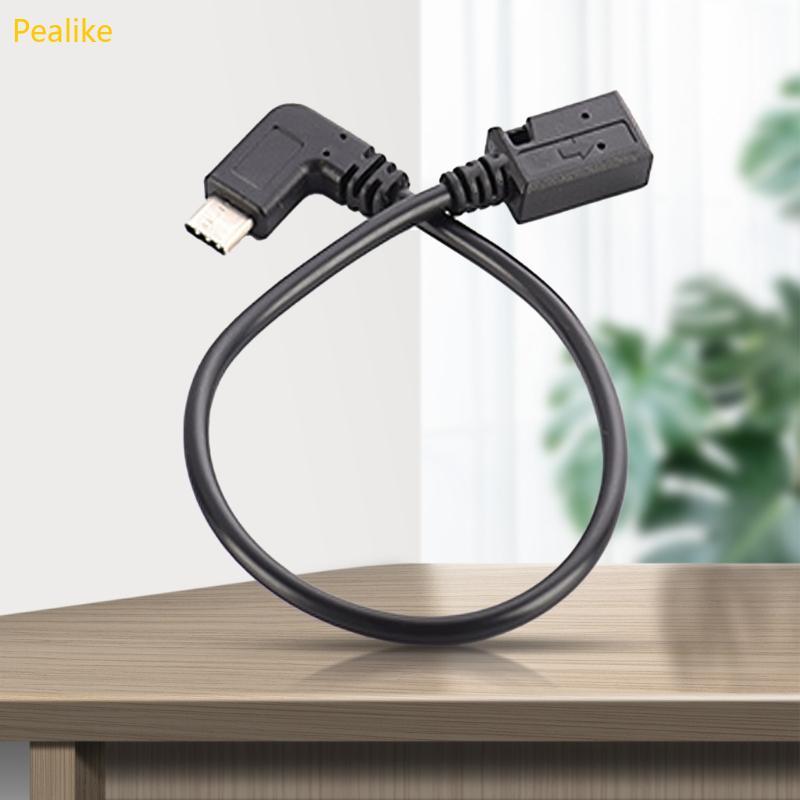 Pealike 90 องศา Type C ถึง Mini USB Extension Cable Mini USB Female to ...