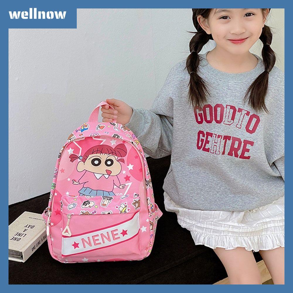 WELLNOW Crayon Shin-chan Backpack กระเป๋าเป้สะพายหลังสำหรับเด็ก พิมพ์ ...