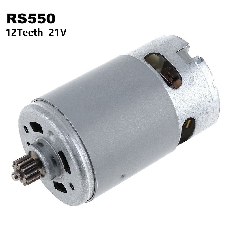 RS550 มอเตอร์สว่านไร้สาย DIY พร้อม 12 ฟันเกียร์ DC 12V/21V | Shopee ...
