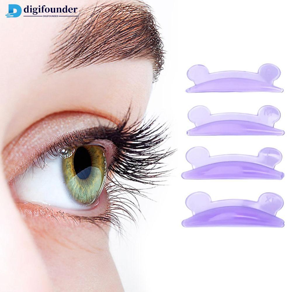DIGIFOUNDER 4 คู่ Self Adhesive Eyelash Perm ซิลิโคน Pad Bear Shape ...