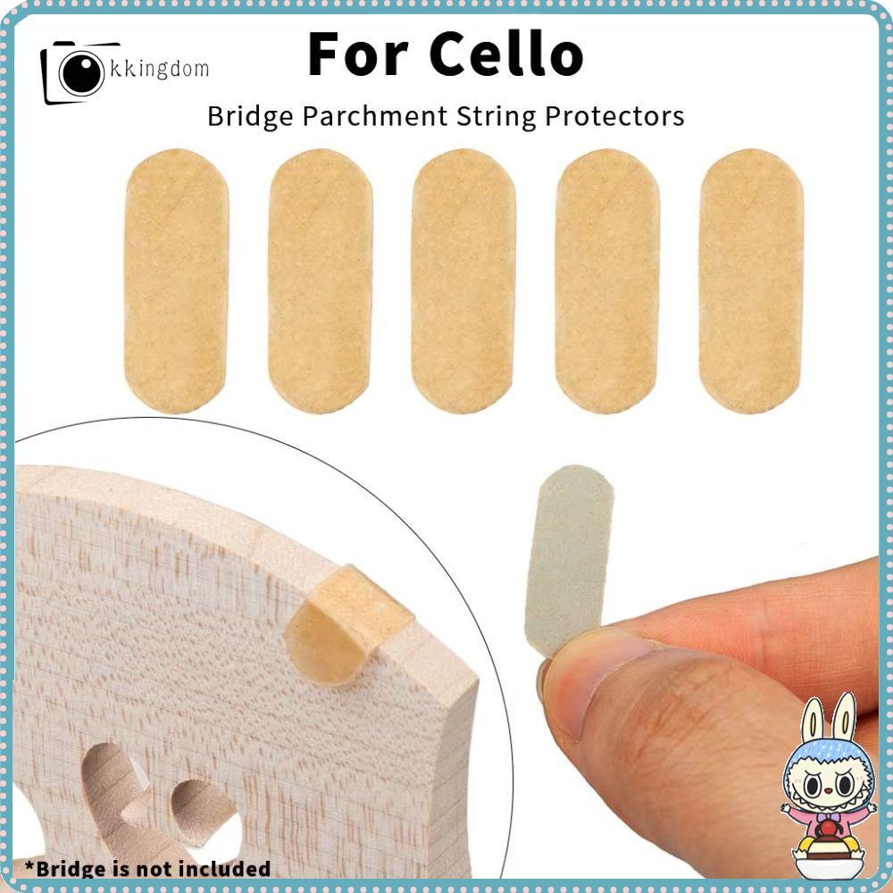KKINGDOM Cello Bridge Parchment, Parchment 5/10 ชิ้น String Protectors ...