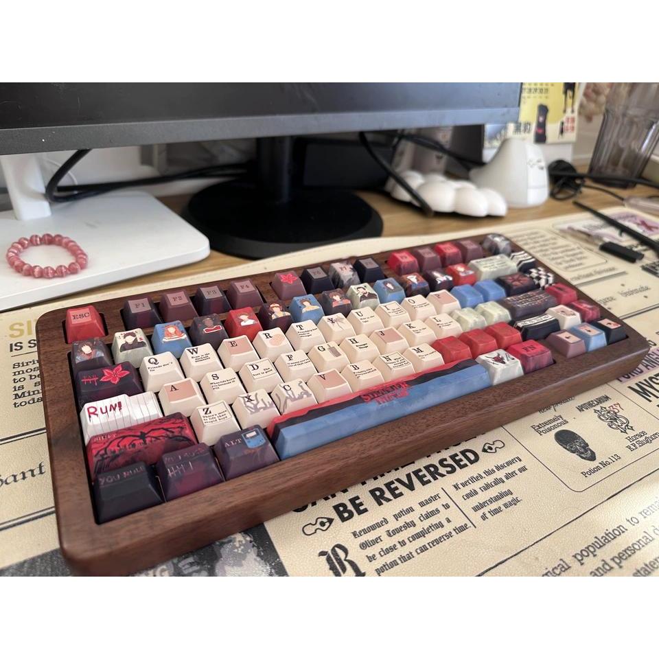Stranger Things Keycaps Cherry / FOA โปรไฟล์ 130 + คีย์ PBT Wooting ...
