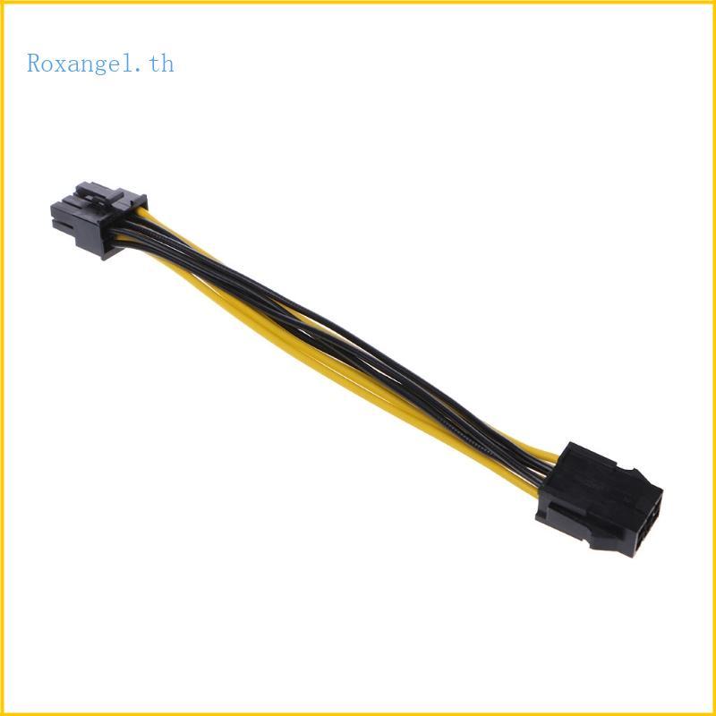 ROX 1 PC 6Pin PCI สําหรับ Express สายไฟ PCIE 6 Pin หญิง 8 Pin ชายการ์ด ...