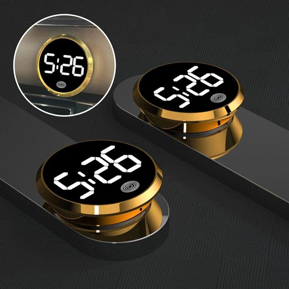 นาฬิกาแดชบอร์ดรถ NAESV, Touch-Activated Mini Digital Clock, Multi ...