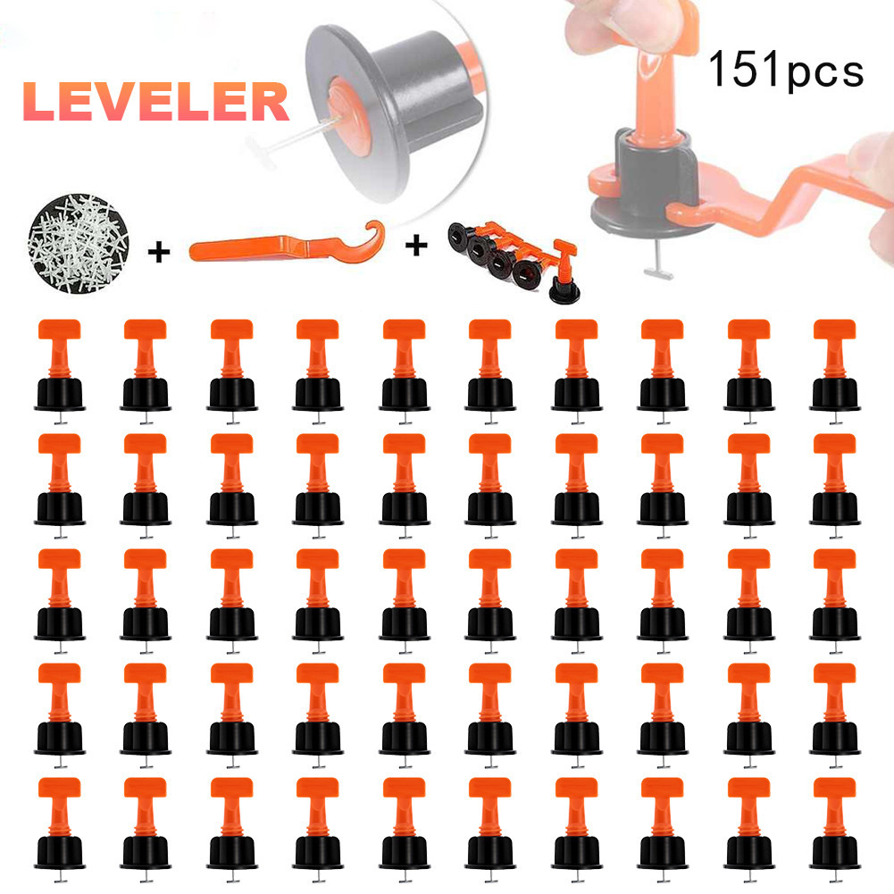 COD 151 ชิ้น Leveler Locator Spacers กระเบื้องวางระดับ Wedges Alignment ...