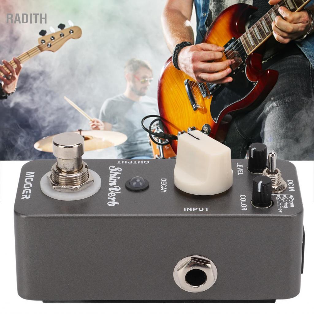 Radith ผลเหยียบ True Bypass Single 1/4in Mono แจ็ค ShimVerb กีตาร์ไฟฟ้า ...