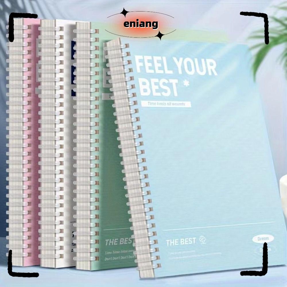 ENIANG 60แผ่น/หนังสือ Notepad, สีหน้า Perforated Spiral Notebooks ...