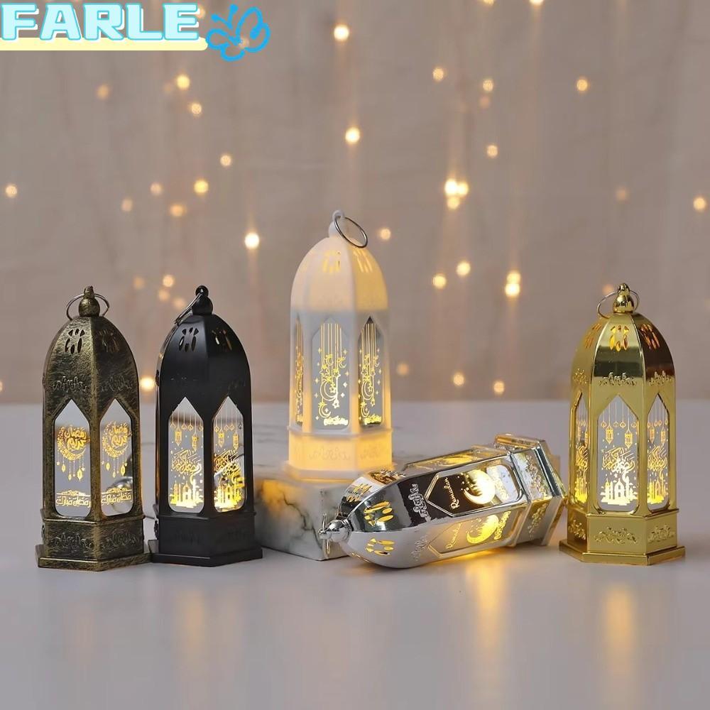 FARL Eid โคมไฟ, LED Star Moon Moon โคมไฟรอมฎอนตกแต่ง, Creative Ramadan ...