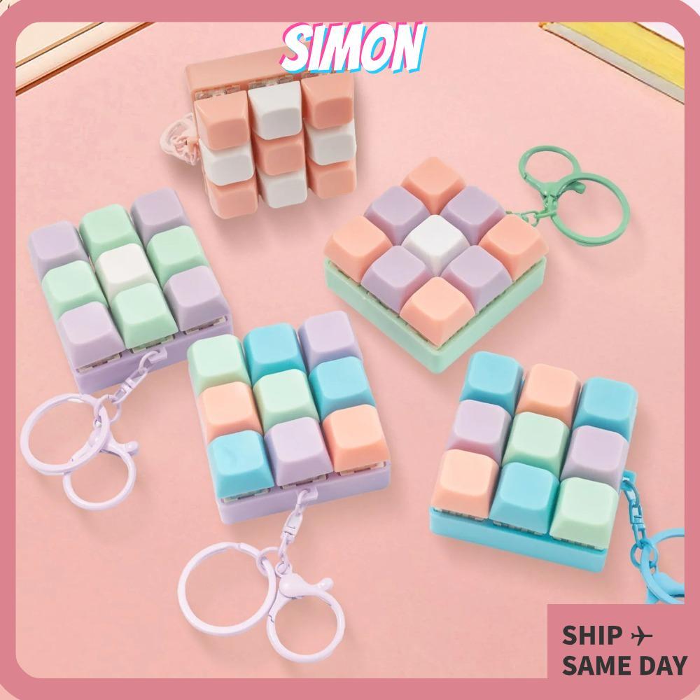 พวงกุญแจเกมคีย์บอร์ด SIMON, ปุ่ม DIY ปุ่มกดความเครียดบรรเทา 9 คีย์บอร์ด ...