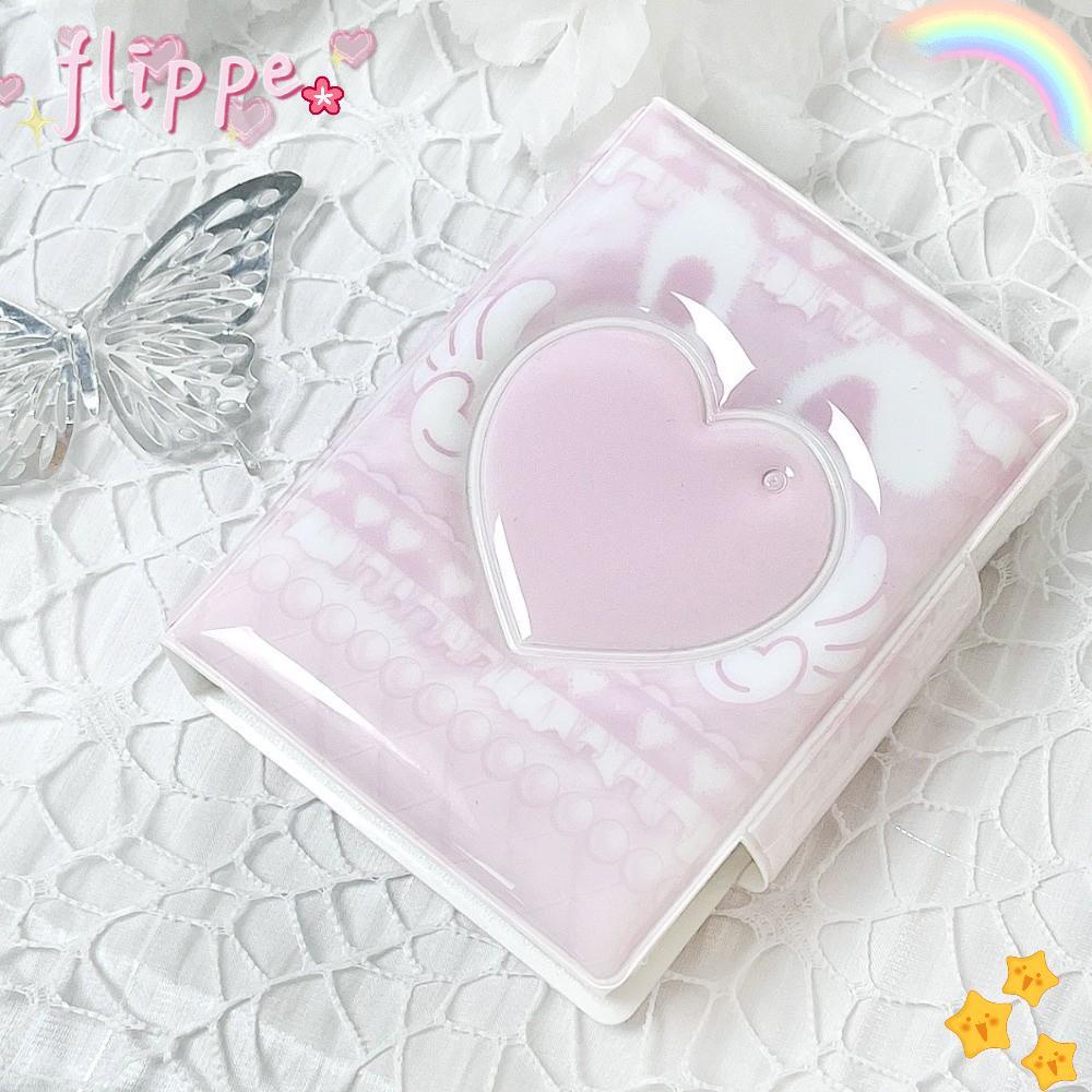 อัลบั้มการ์ด FIPE, 3 นิ้ว Mini Pink Love Bow Photocard Binder, อัลบั้ม ...