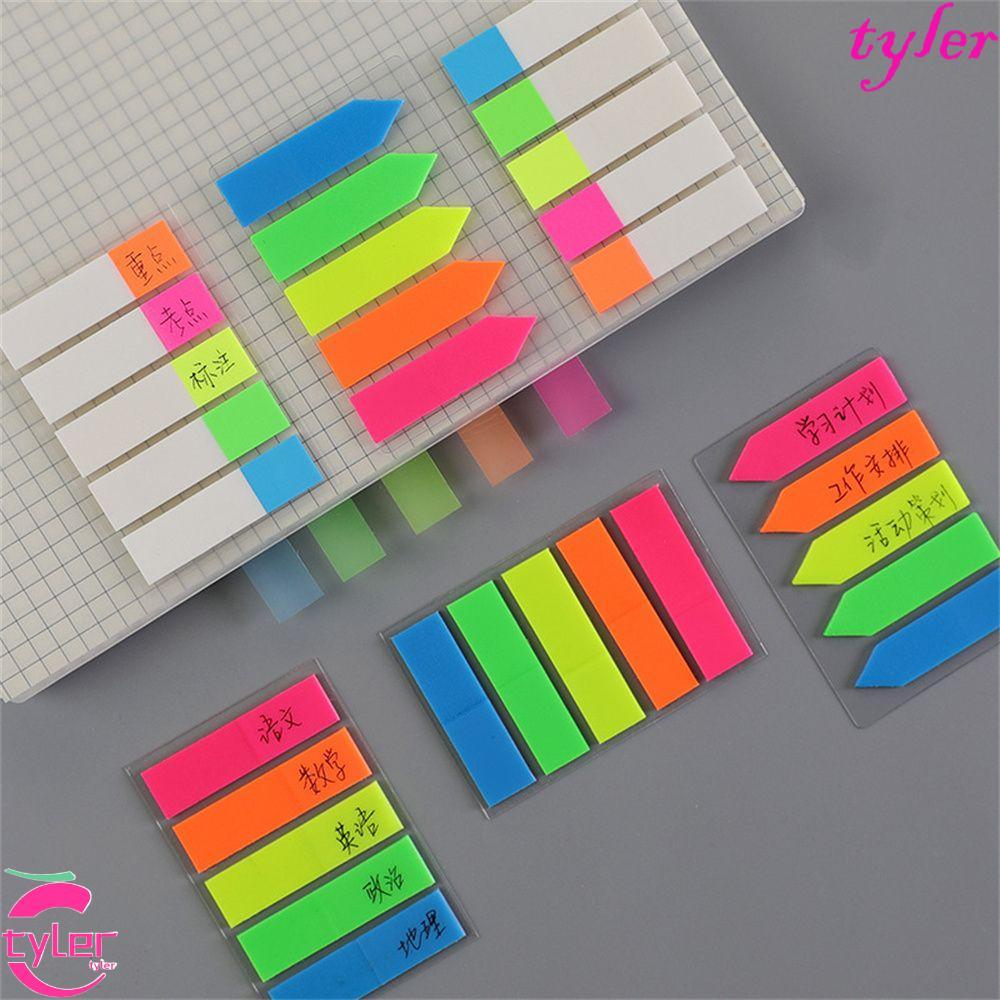 TYLER Candy Color Sticky Notes กระดาษเรืองแสง 100 แผ่น Memo สติกเกอร์ ...