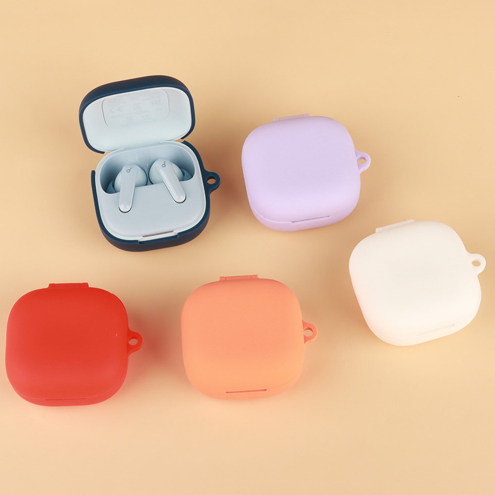 คุณภาพดีCase สําหรับ Anker Soundcore R60i NC/P31i สีทึบซิลิโคนหูฟังปก ...