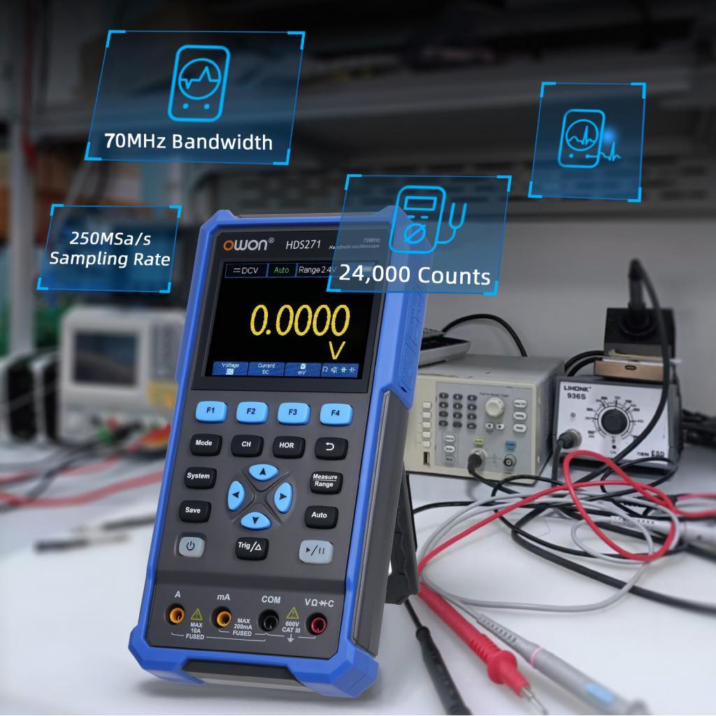Eacam 3 in 1 Oscilloscope Multimeter Waveform Generator พร้อมเครื่องมือ ...