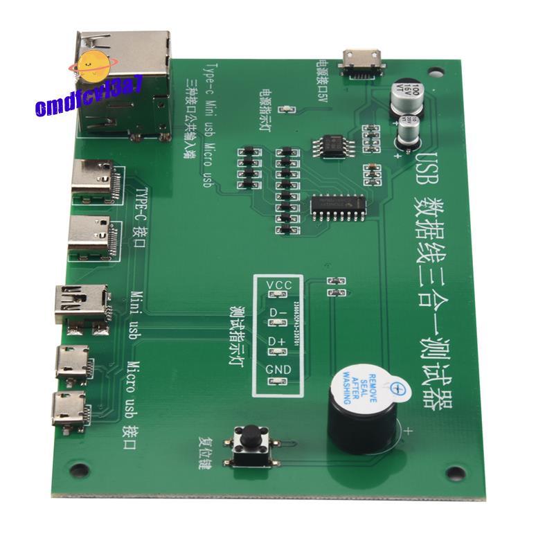 เครื่องทดสอบสายเคเบิล USB ปากกาทดสอบสายชาร์จ Tpye-C Mini USB MiniUSB ...
