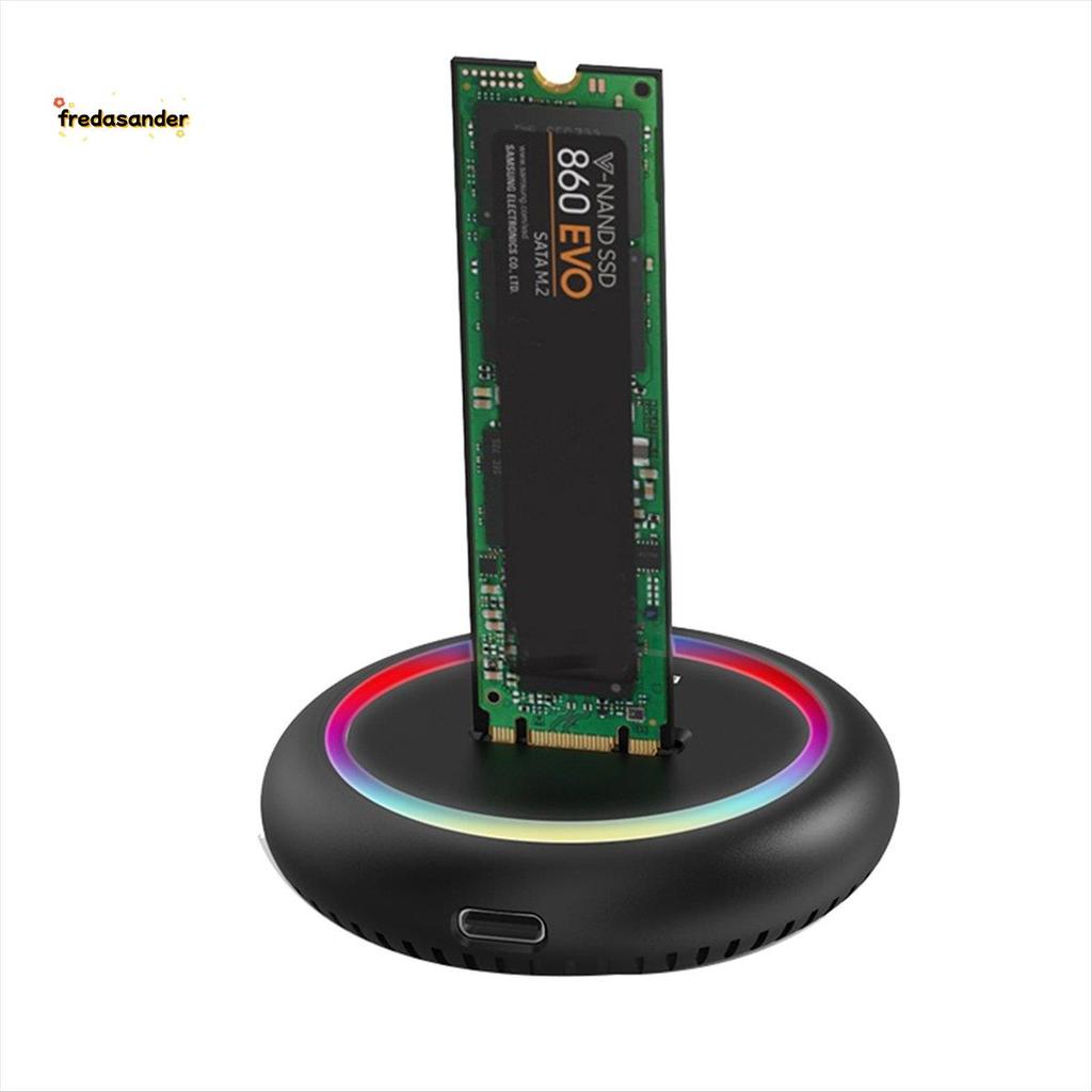 Dual Protocol Ssd M 2 Docking Station Rgb ไฟ Led M.2 USB C Ssd Case ...