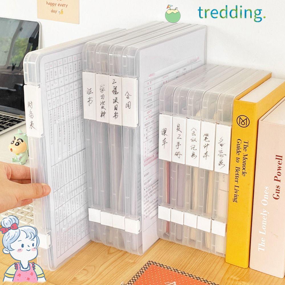Tredding491 1 ชิ้น A4 กล่องเก็บกระดาษ, Sorting Folder Holder Office ...