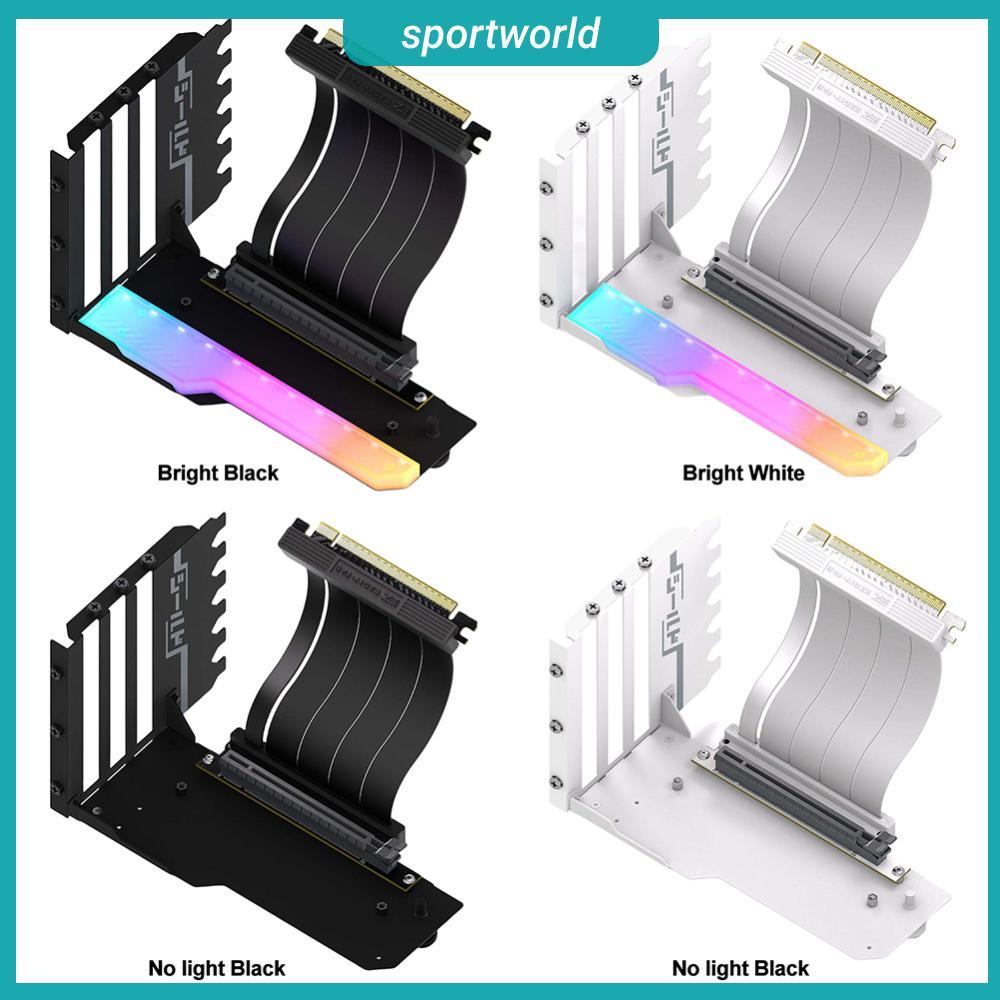 ขายึด GPU แนวตั้งพร้อม 15 ซม.PCI-E 4.0 X16 Riser สาย GPU Bracket Holder ...