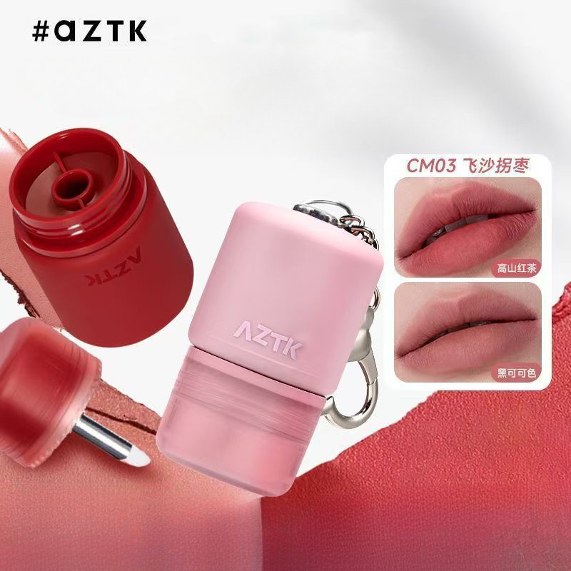 AZTK จี้ Lip Mud มาพร้อมกับโคลนนุ่มทูโทน Matte Velvet ลิปสติกอเนก ...
