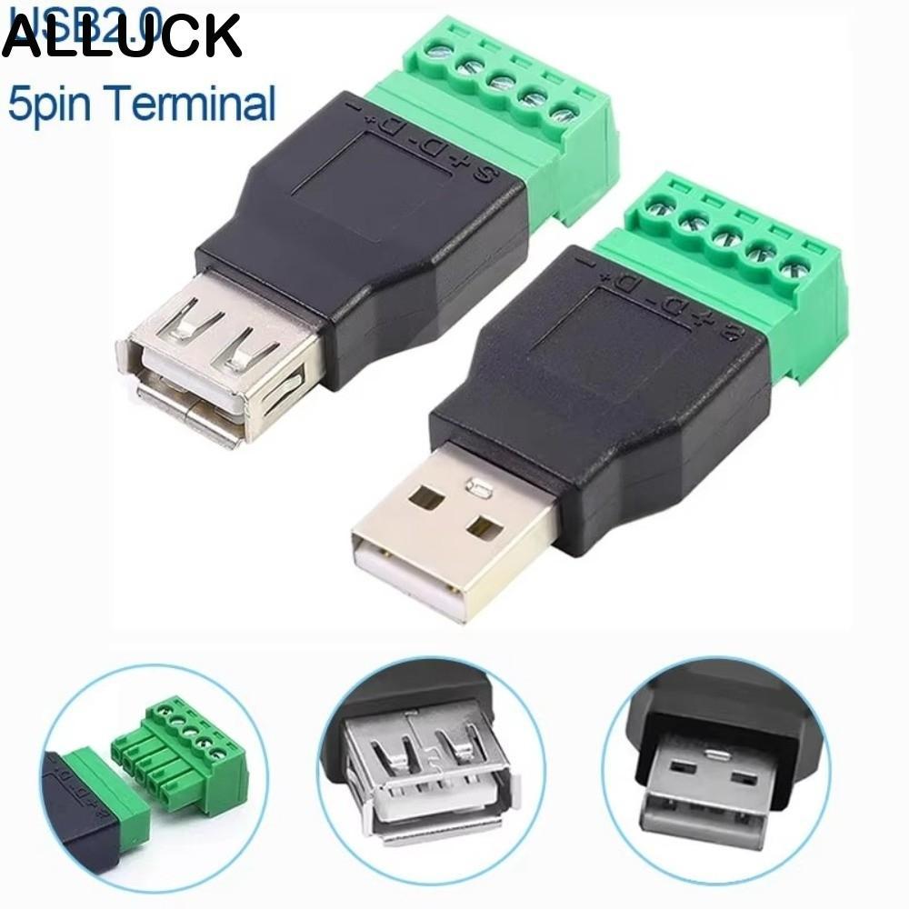 ALLUCK ขั้วต่อ USB 2.0, ประเภท A หญิง USB Turn Terminal, หลีกเลี่ยง ...