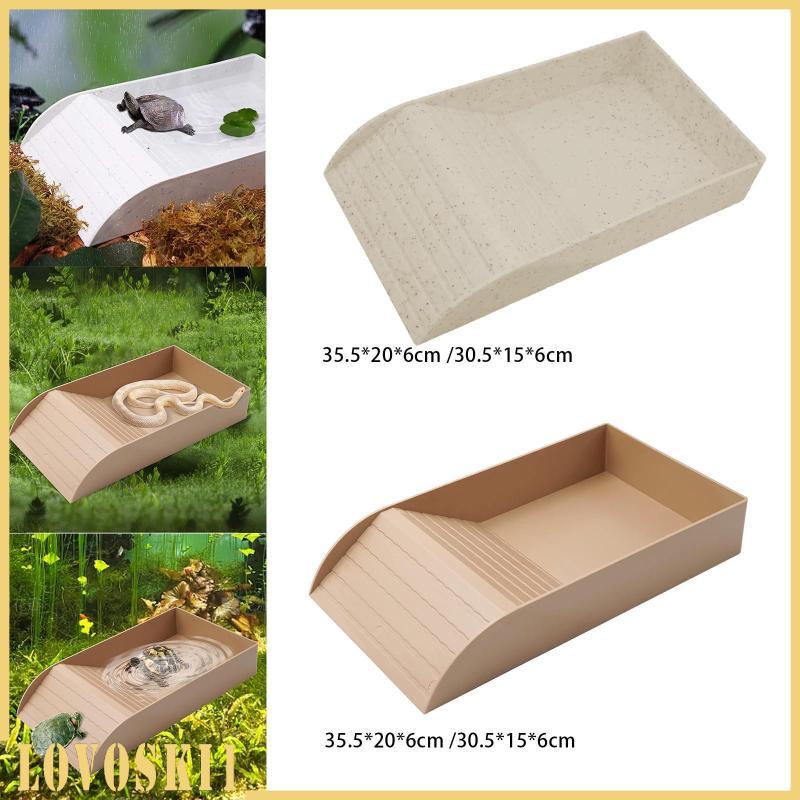 [Lovoski1] เครื่องป้อนเต่า Lizards Habitat พร้อม Ramp Tortoise Feeding ...