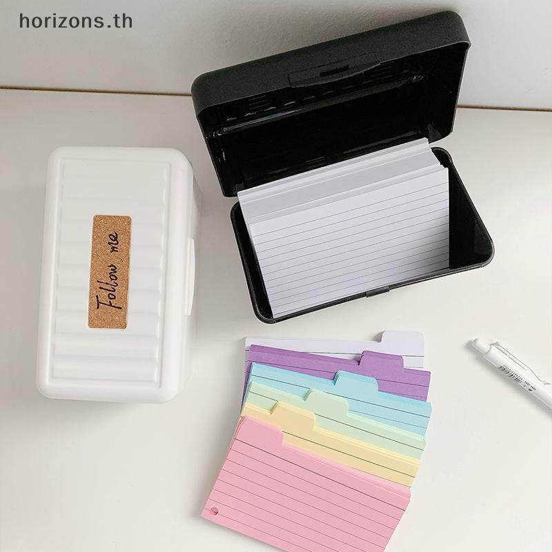 [B&H] 1 ชุดการ์ดดัชนีสี Dividers Tabbed การ์ด Ruled Note Card Tabbed ...