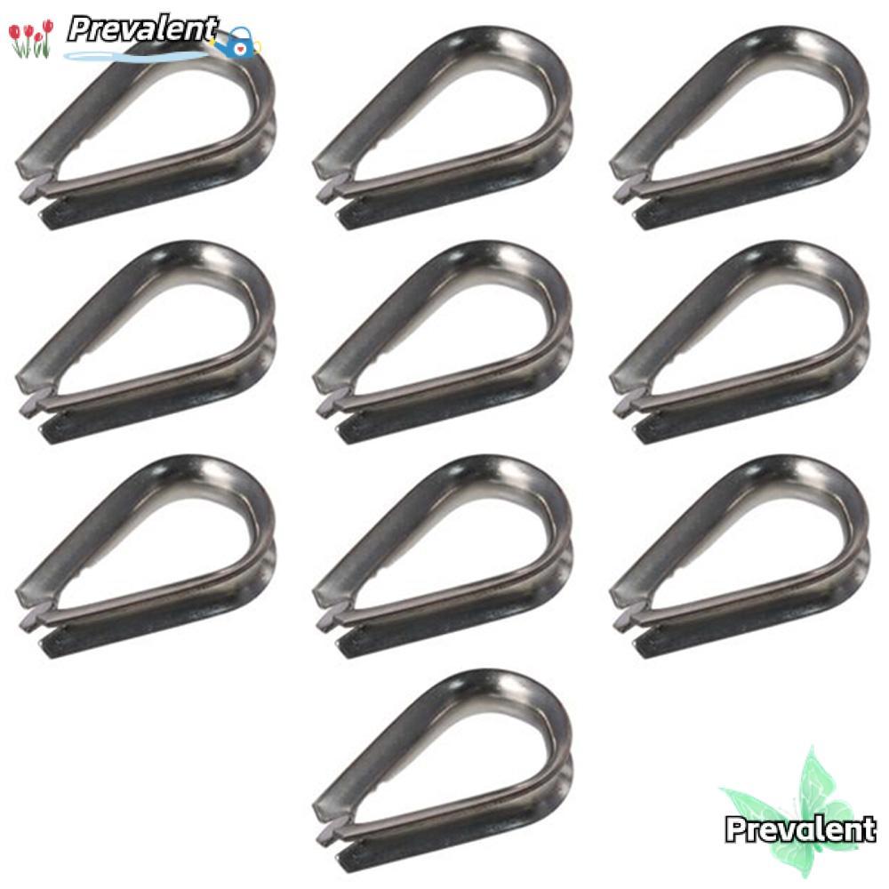 PREVALENT 10 ชิ้นเชือก Thimble Rigging, 1.5-12 มม.304 สแตนเลสเชือกลวด ...