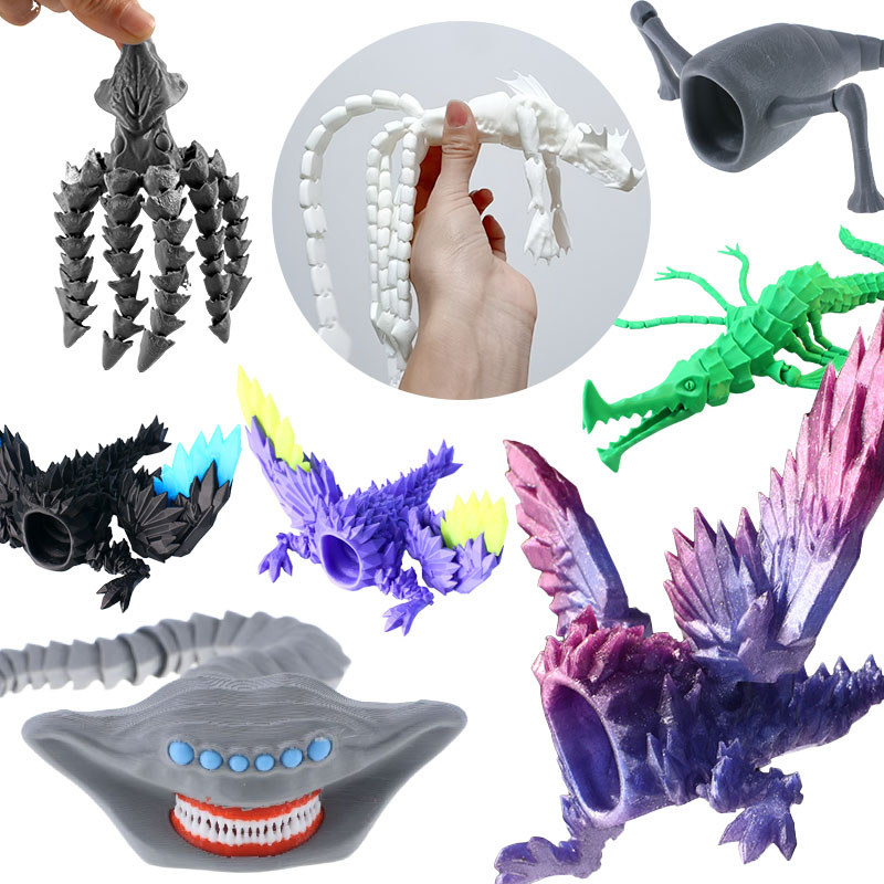 Sea Monster ของเล่น 3D Bloop The Sea Eater Leviathan Movable Joint ...