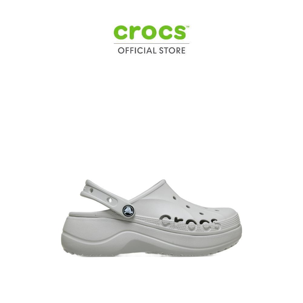 CROCS รองเท้าลำลองผู้หญิง BAYA PLATFORM CLOG รุ่น 208186-101 - PEARL ...