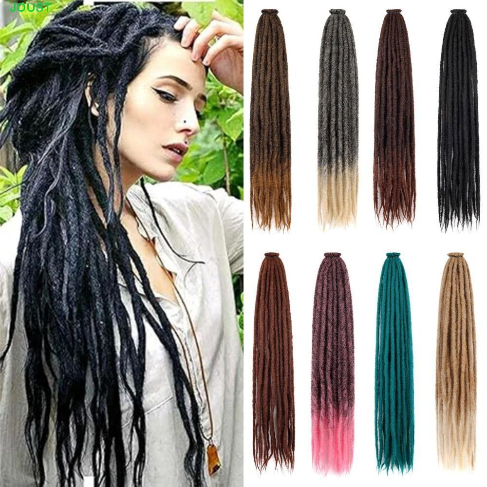 JOUST Dreadlock Extensions แบบสังเคราะห์ สไตล์เรจแกย ทรง Afros มีสีโอเม ...