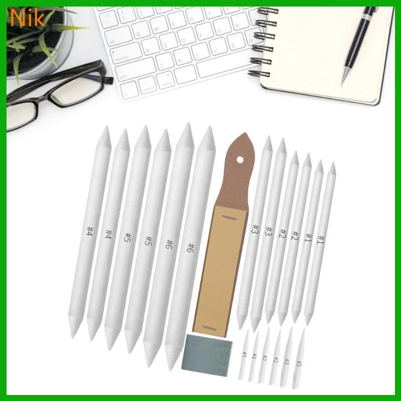 บ.น.ค.ศ. 13 20 ชิ้น Artists Sketching Drawing Tool Set Art Blending Set ...
