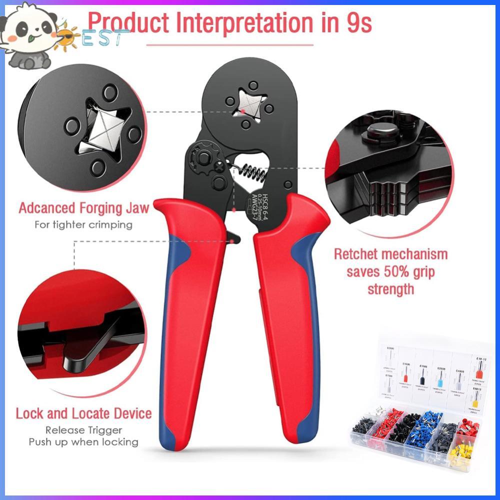 COD Ferrule CRIMPING ชุดเครื่องมือ Square CRIMPING TOOL 1200PCS ...