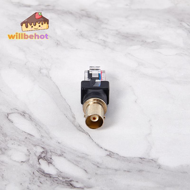 [Willbehot-t] 1 ชิ้น Bla Connector BNC หญิง Ja ถึง RJ45 ปลั๊กชายอะแดปเต ...