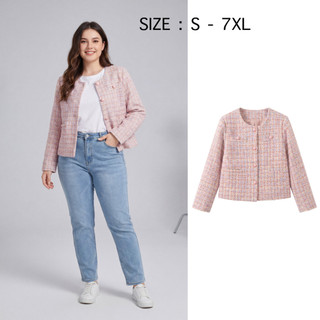 เสื้อคลุมทวิต แขนยาว มีไซส์ S-7XL สีพาสเทลหวานๆ งานทอละเอียด มีกระเป๋าหน้า ดีไซน์เกาหลี
