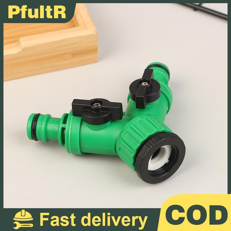 Null 2-Way Garden Tap Water Splitter หญิงด้ายท่อ Y ประเภทวาล์ว null ...
