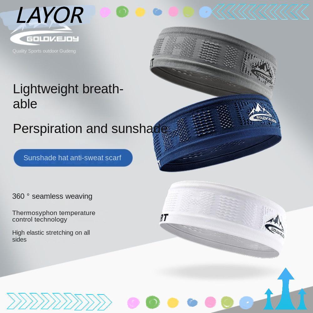 LAYOR แถบคาดศีรษะกีฬา ทนทาน ยืดหยุ่น ระบายอากาศ ลดเหงื่อขณะออกกำลังกาย ...