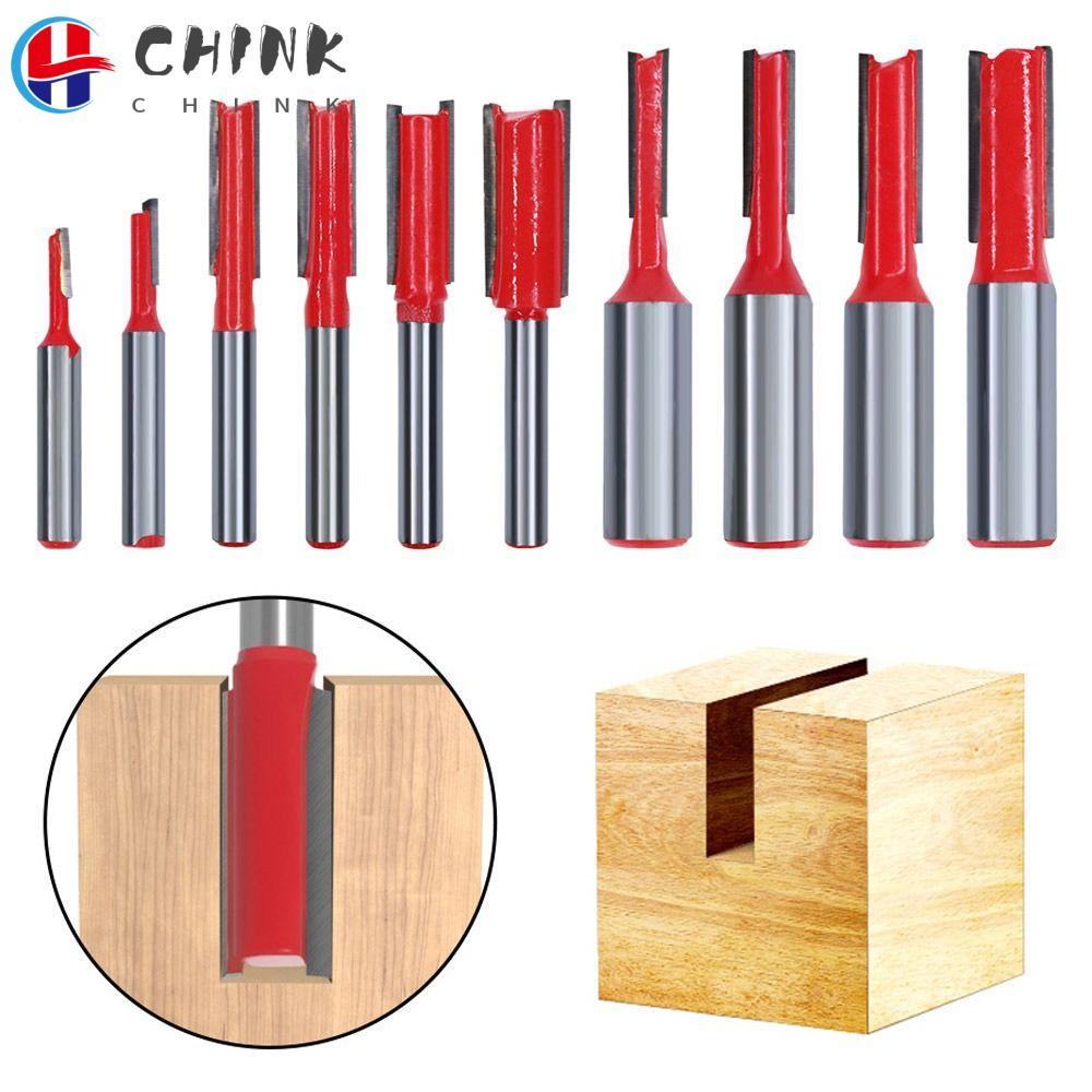 CHINK Double-Edge Straight Bit, Alloy 1/4 