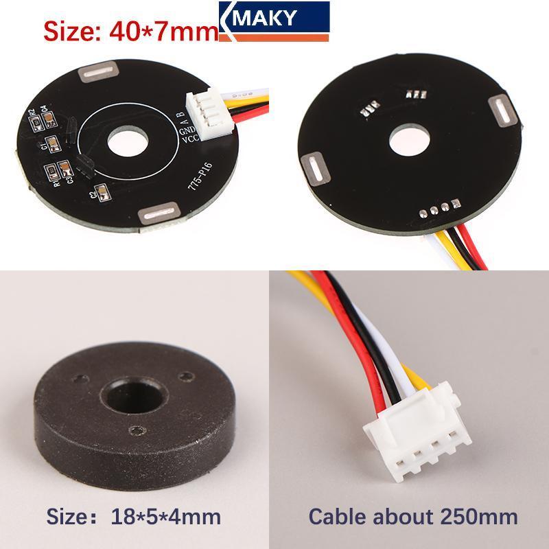 MAKY 775-P16 Double Hall Magnet Encoder แผ่นรหัสแม่เหล็กเหนี่ยวนําการ ...