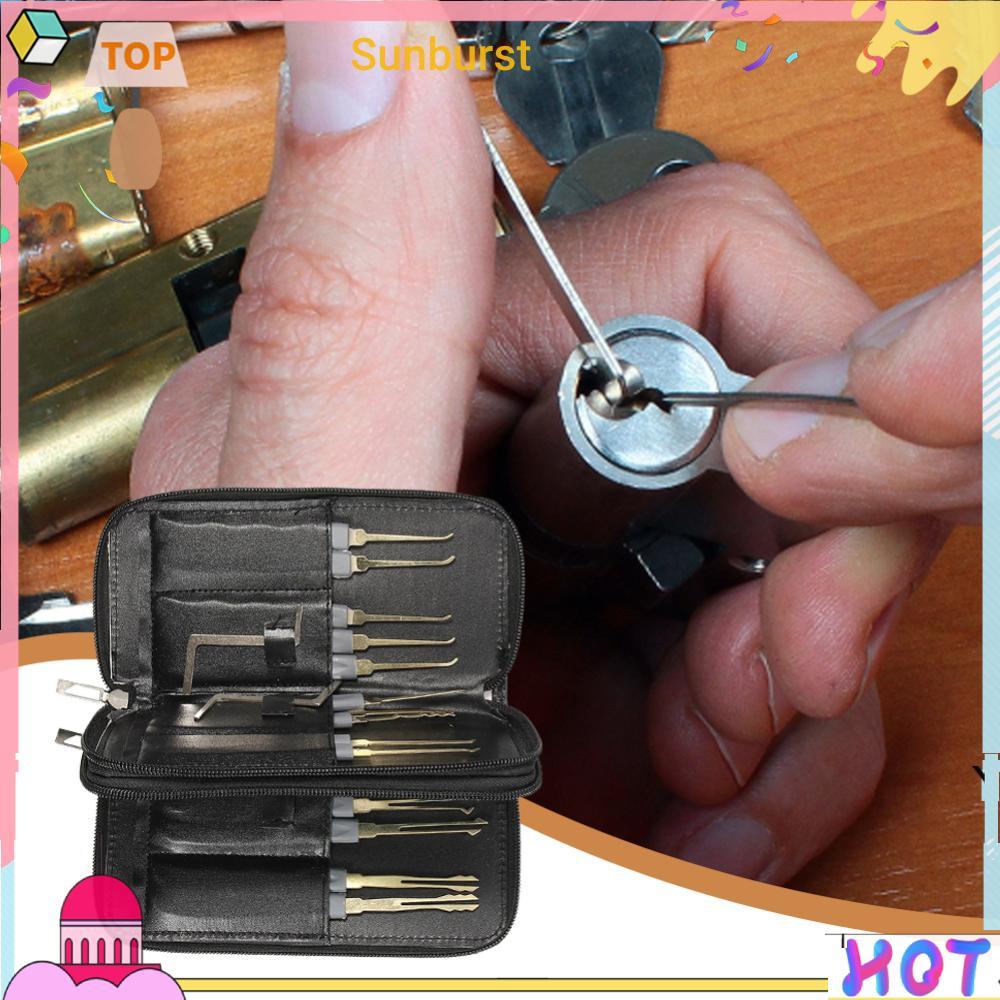 25 ชิ้นช่างกุญแจฝึกตะขอเดี่ยว Lockpick รถไฟปลดล็อค Skill Key Extractor ...