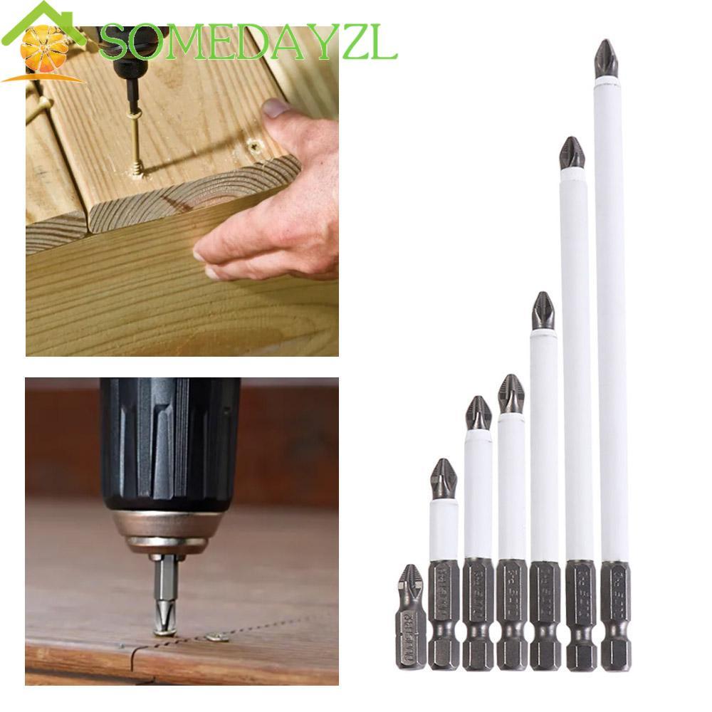 SOMEDAYZL 1/7 ชิ้นชุดหัว, Anti Non-slip Magnetic Cross Bit, 25-150 มม. ...