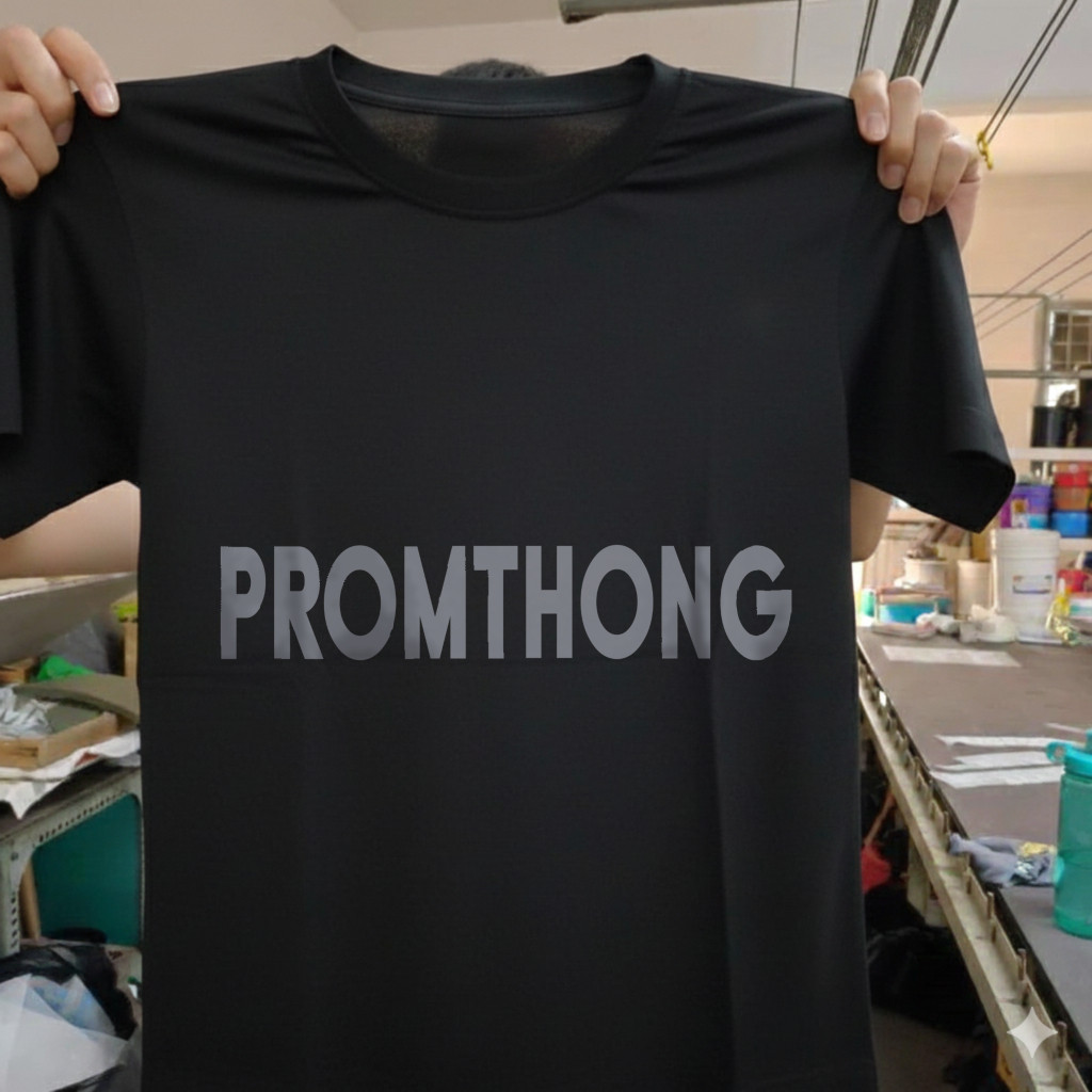 PREMIUM PROMTHONG Logo เสื้อยืดโอเวอร์ไซส์ แบรนด์เนมสไตล์ เรียบหรูดูแพง ...