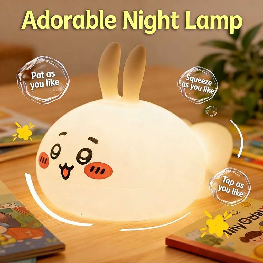 ความรู้สึกสัมผัส Chikawa Usagi Crayon Shin-Chan Night Light น่ารักตบโคม ...