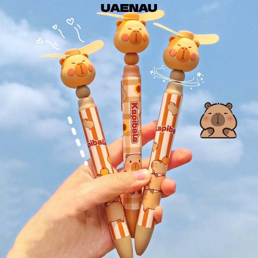 ปากกาเป็นกลางพัดลม UAENAU 90 ° ปากกาลูกลื่น Rotation Capybara ของขวัญ ...