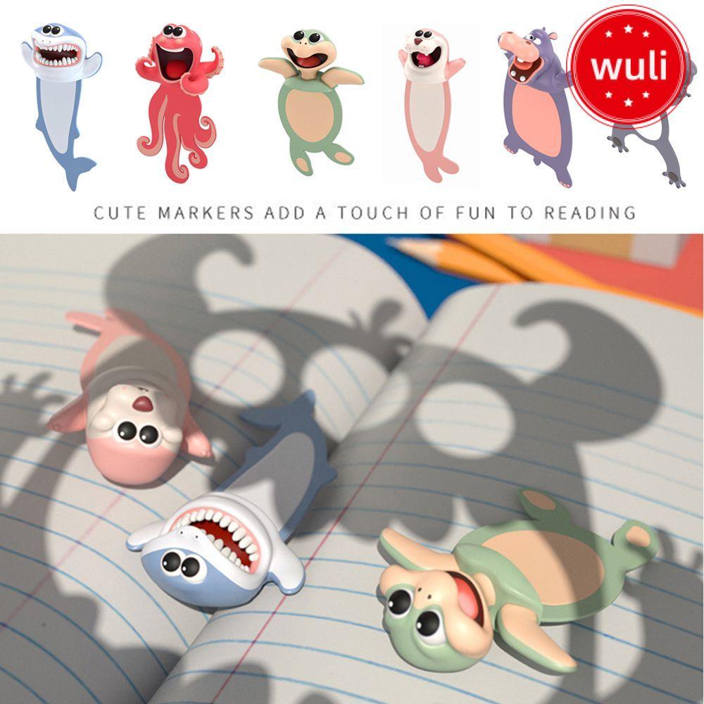WULI การ์ตูนสัตว์สไตล์ Ocean Series Seal Octopus เครื่องเขียนตลก PVC ...