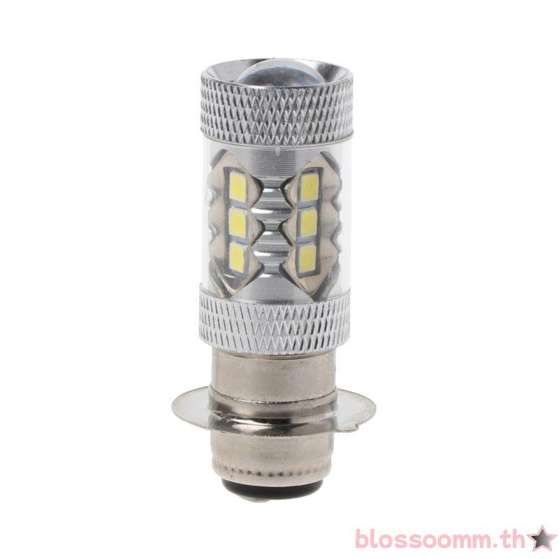 BLOSS หลอดไฟหน้ารถจักรยานยนต์สากล PX15D H6 80W 6500K 16 LED ไฟแสดงสถานะ ...