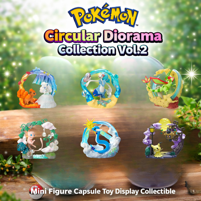 Pokemon Circular Diorama Collection Vol.2 Mini Figure Capsule Toy ...