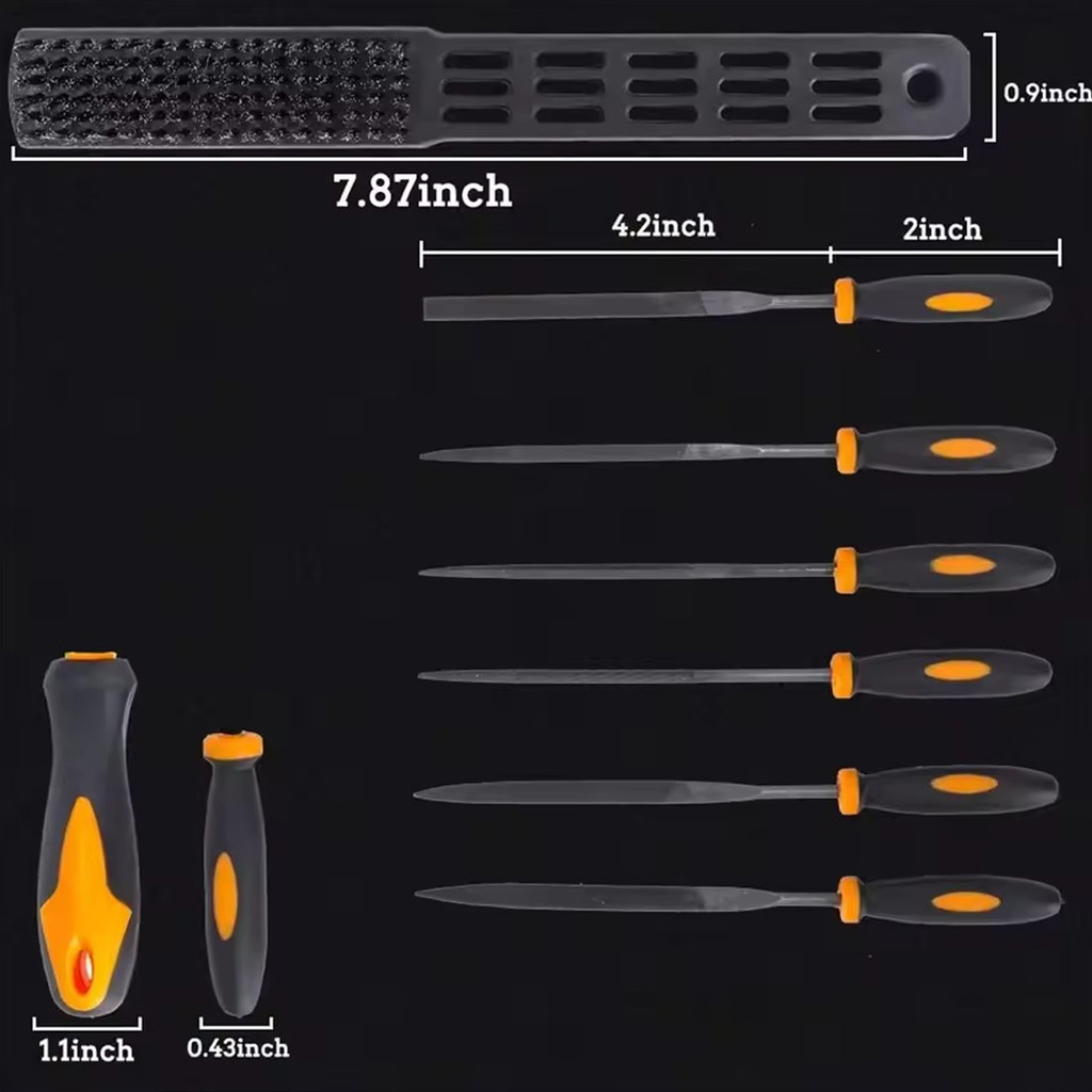 COD17Pcs Metal File Set Used To Shape Metal W-ood And Tools Needle File ...